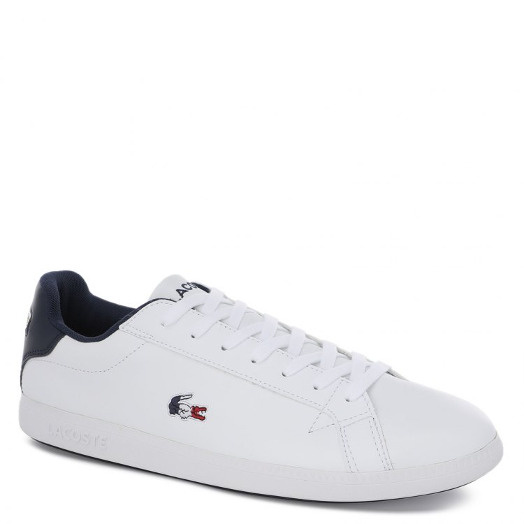 фото Кеды мужские lacoste sma0027 graduate tri1 белые 42.5 eu