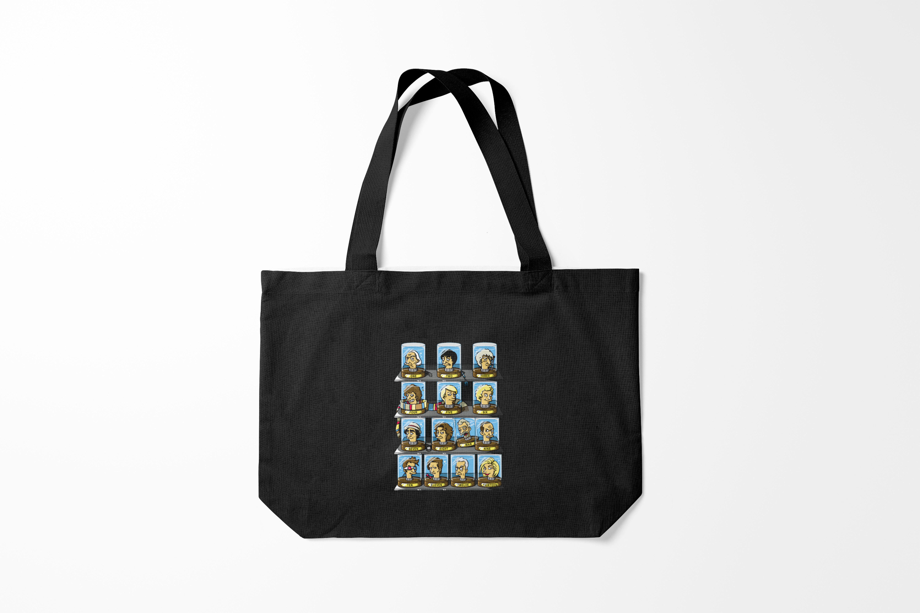 

Сумка шoппер унисекс Burnettie Doctor Who 12 Докторов, черный, Doctor Who 12 Докторов