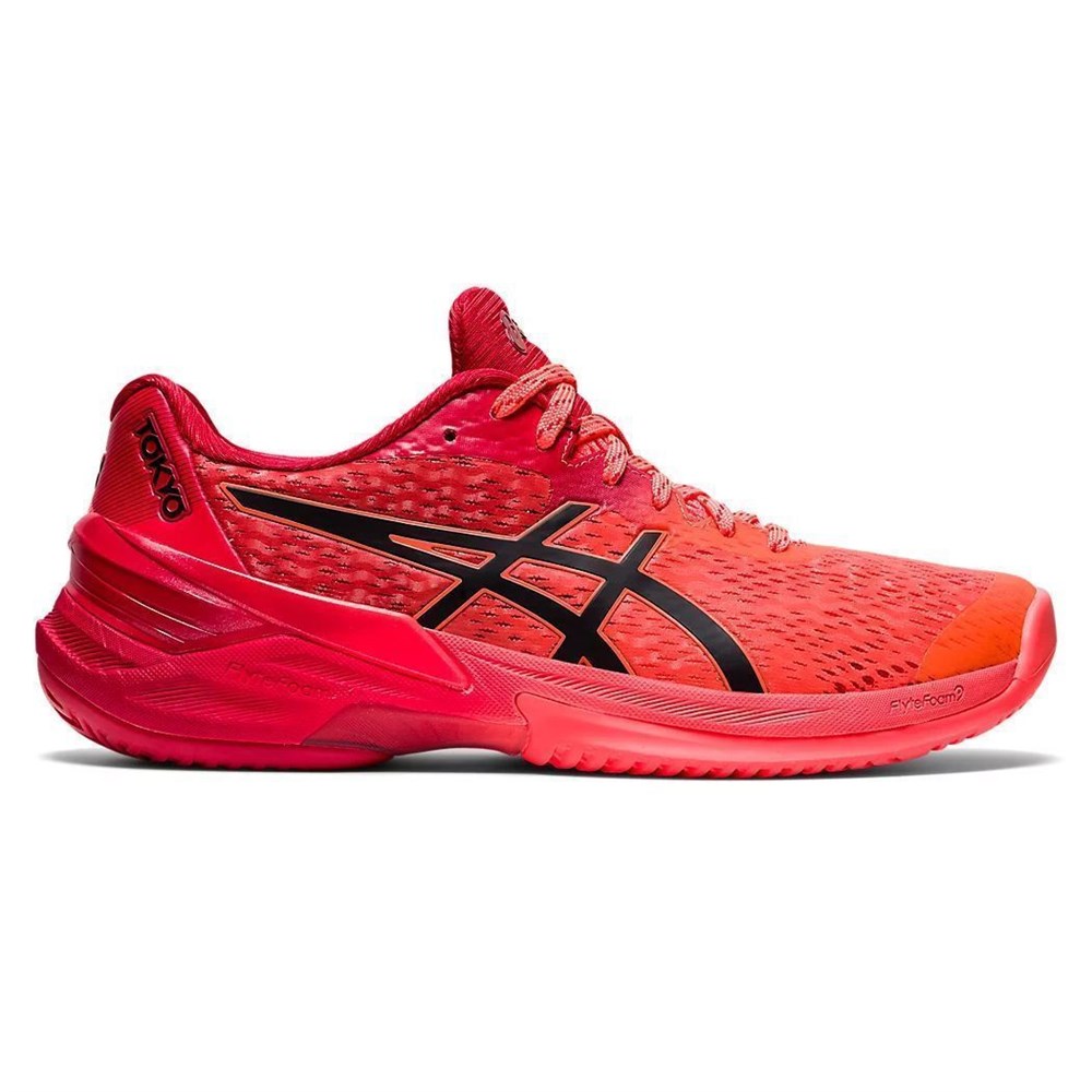 фото Кроссовки женские asics sky elite 1052a047 красные 6.5 us