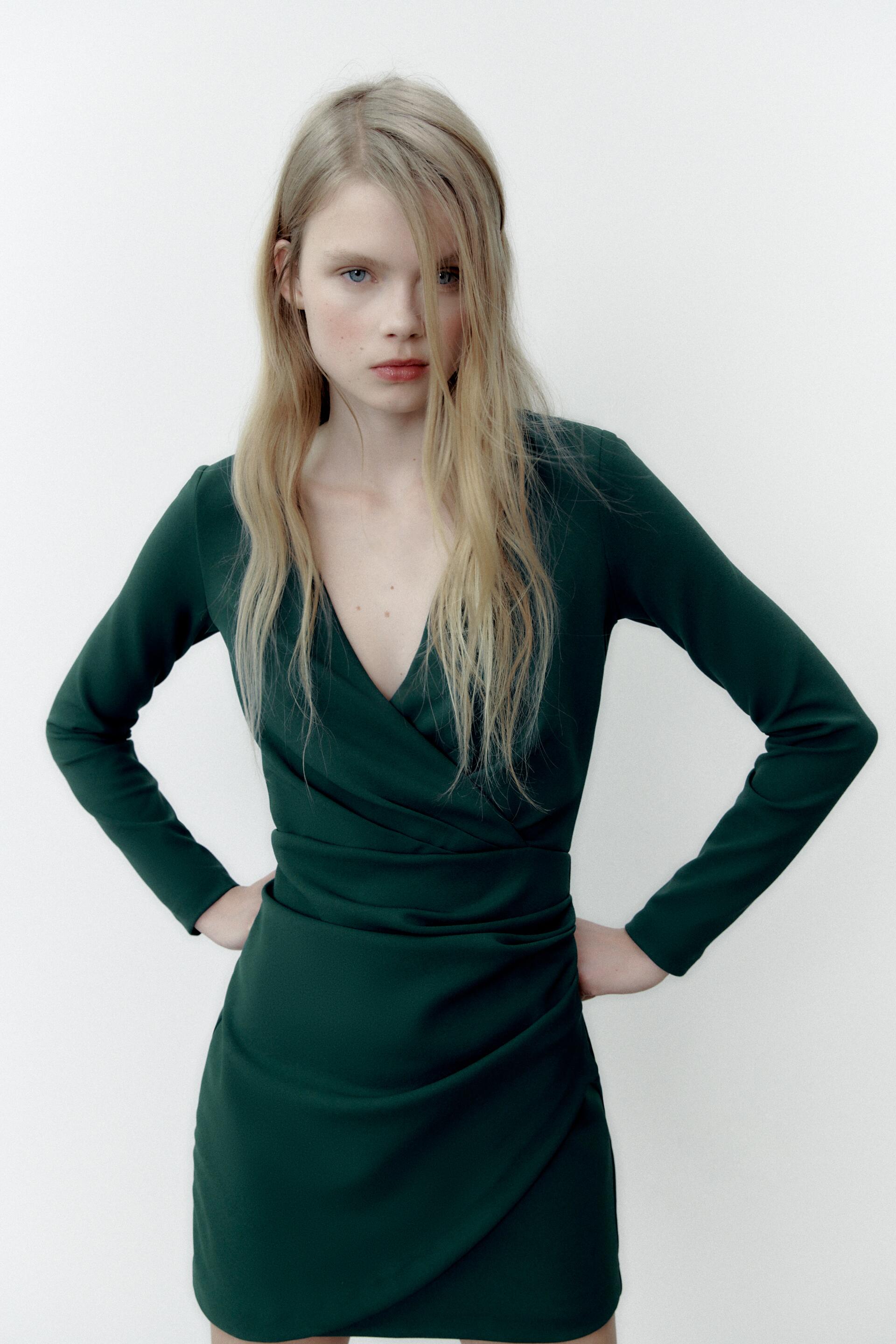 

Платье женское ZARA 03152305 зеленое 2XL, 03152305