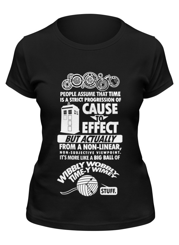 

Футболка женская Printio Tardis (тардис) черная S, Черный, Tardis (тардис)