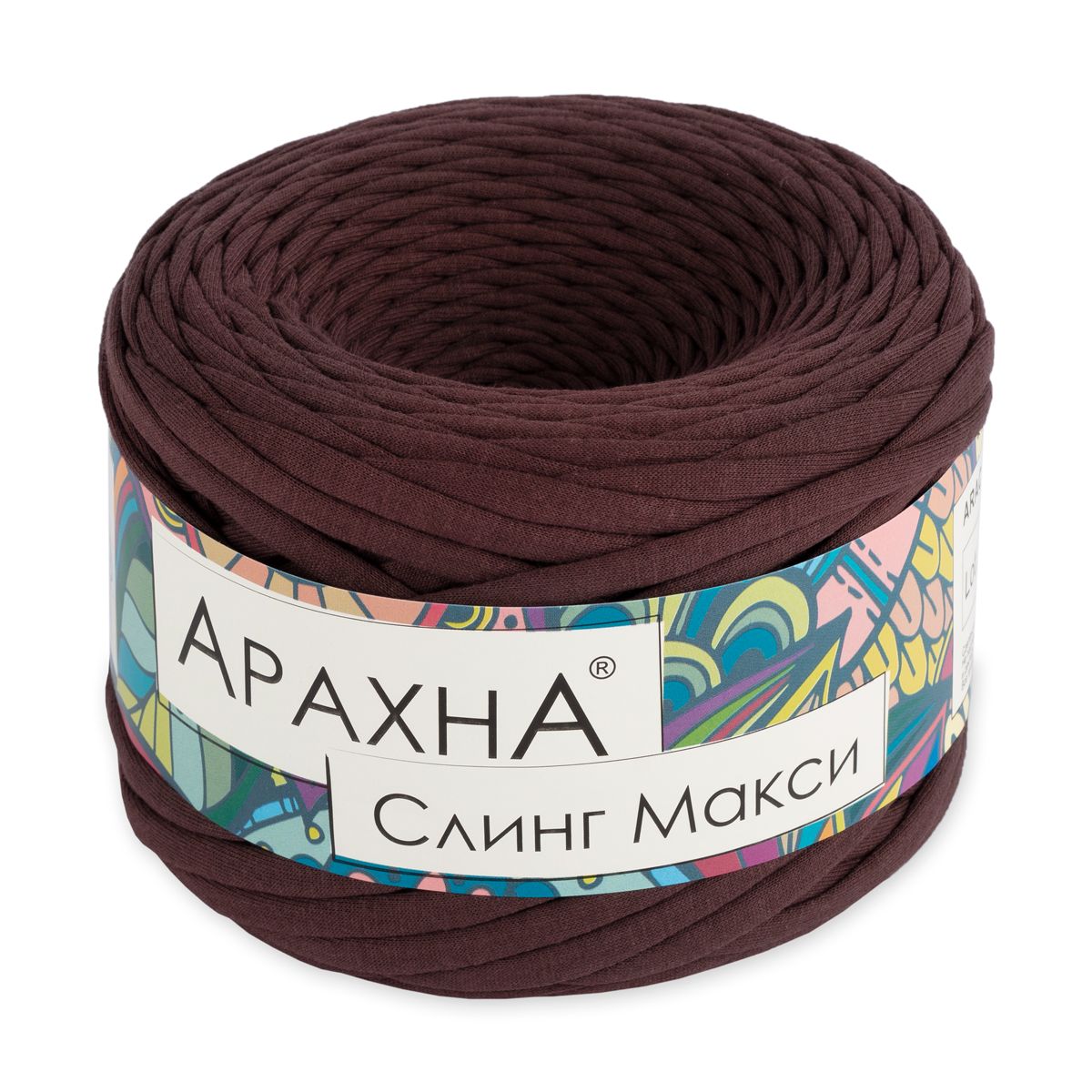 

Пряжа ARACHNA Sling Maxi 100% хлопок 4 шт, х 300 г, 100 м №59 коричневый