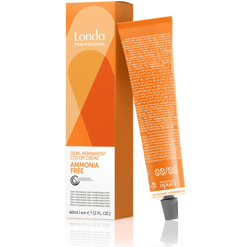 Стойкая крем-краска для волос Londa Professional 6/4 темный блонд медный Ammonia Free