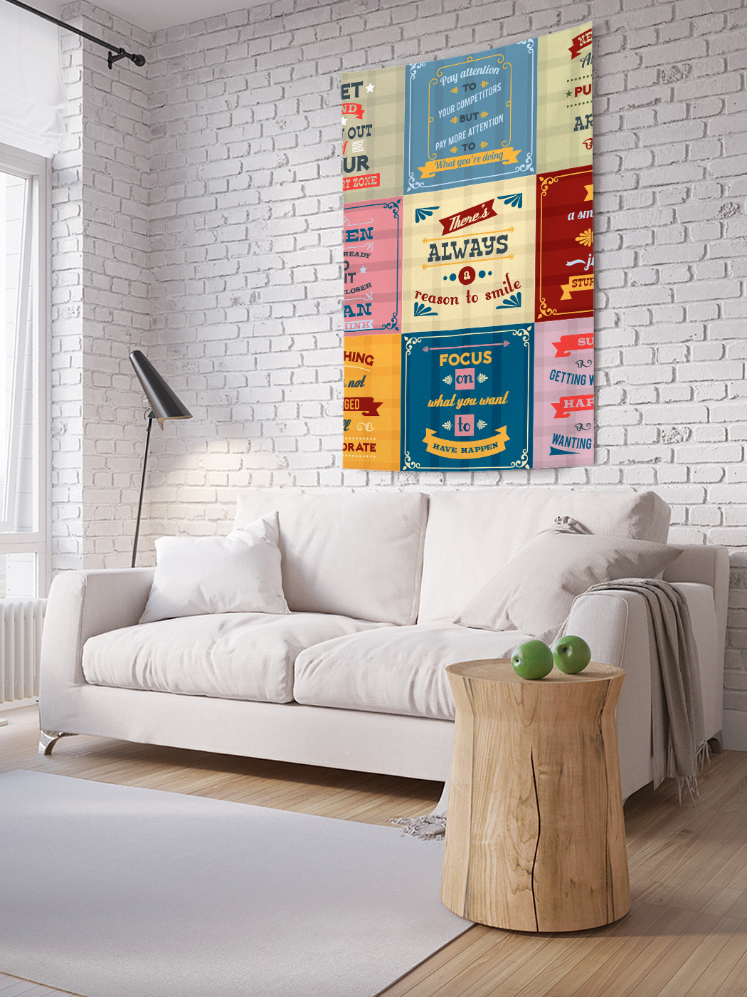 

Вертикальное фотопанно на стену JoyArty Умные мысли 150x200 см, Умные мысли