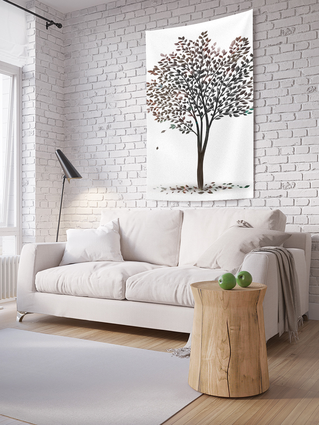 

Вертикальное фотопанно на стену JoyArty Одинокая вишня 150x200 см, Одинокая вишня