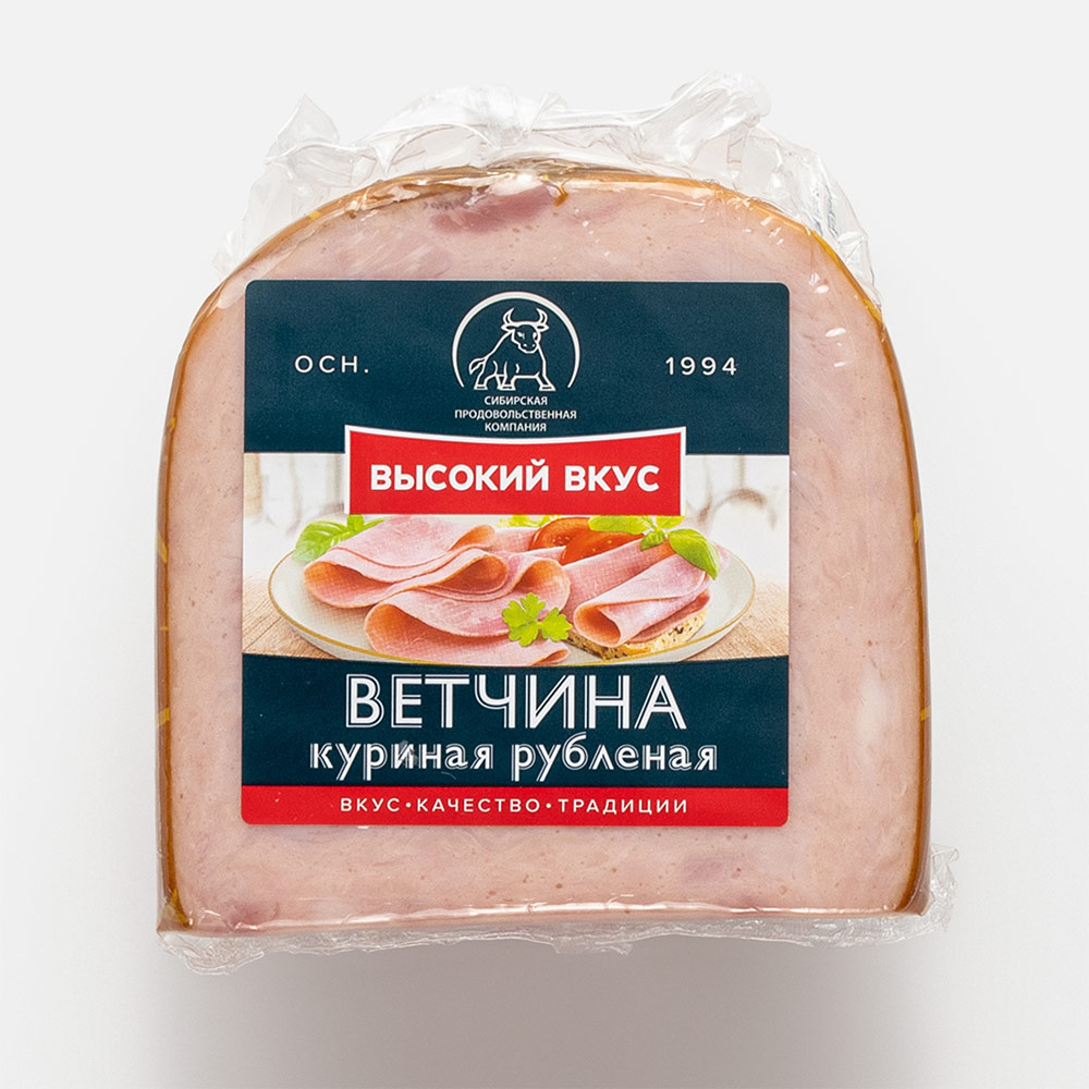 

Ветчина Высокий вкус куриная, рубленая, 350 г