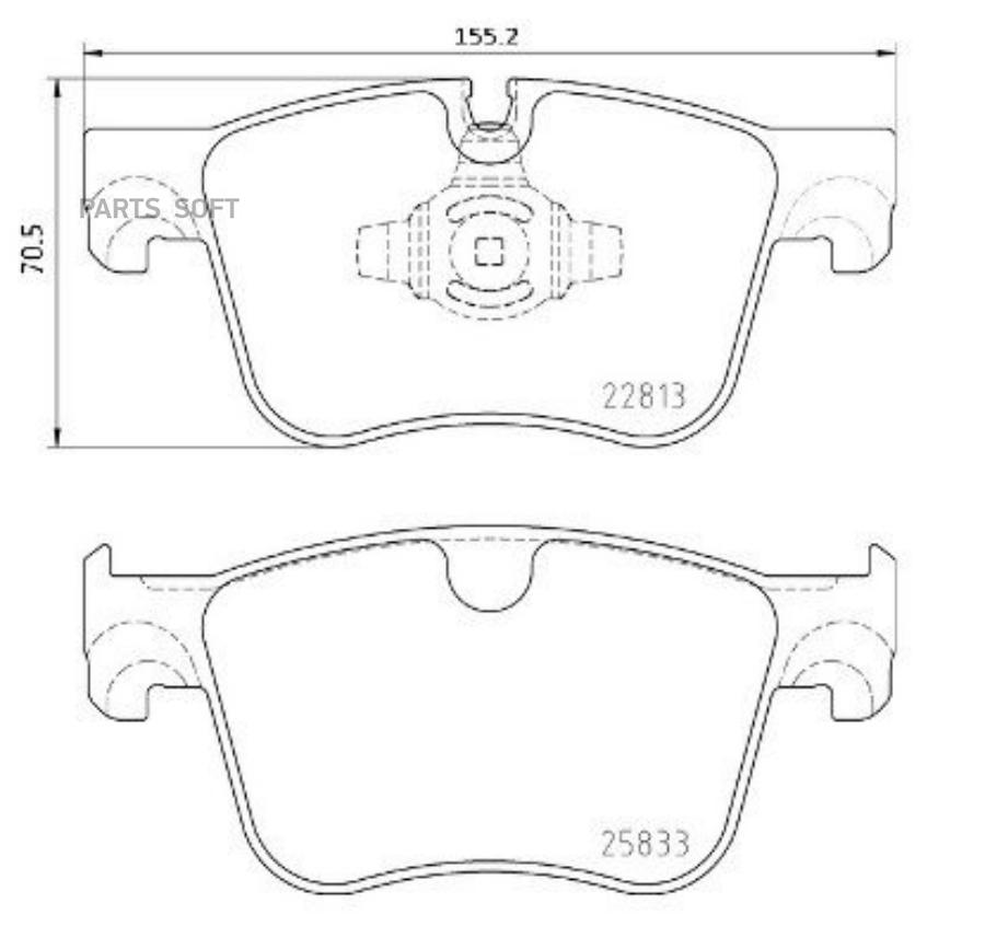 

Тормозные колодки brembo P61135