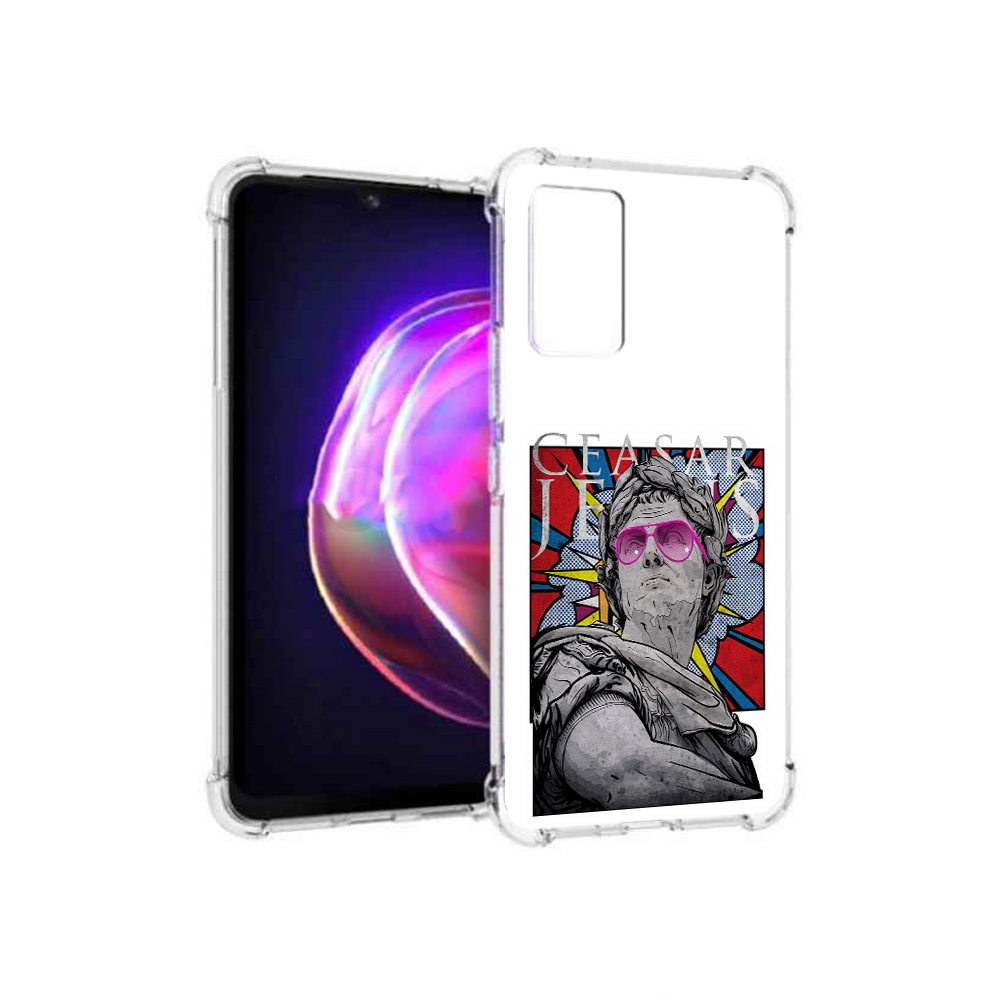 

Чехол MyPads Tocco для Vivo V21 крутая статуя свободы (PT161781.395.423), Прозрачный, Tocco