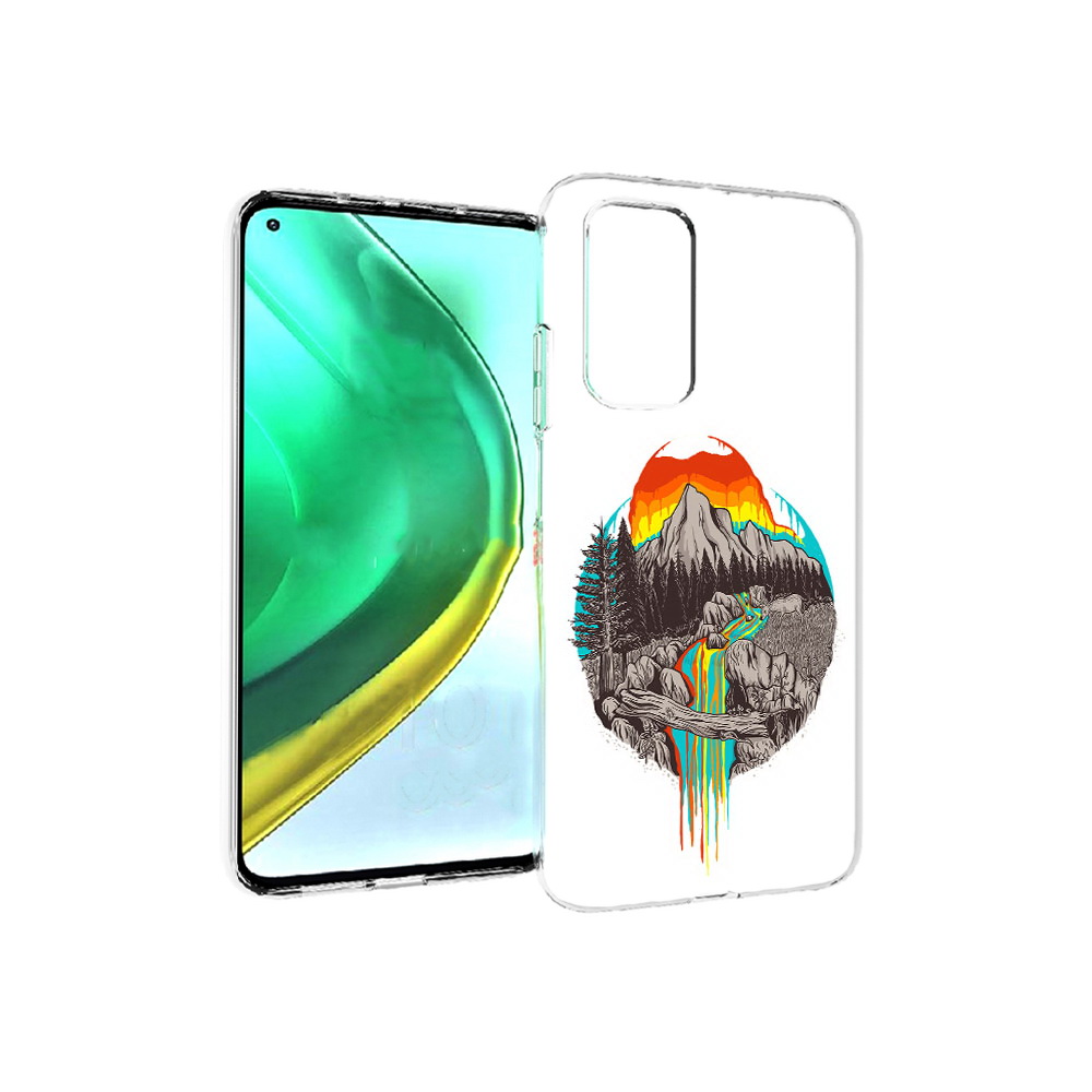 

Чехол MyPads Tocco для Xiaomi Mi 10T Pro Радужный водопад (PT154683.267.144), Прозрачный, Tocco