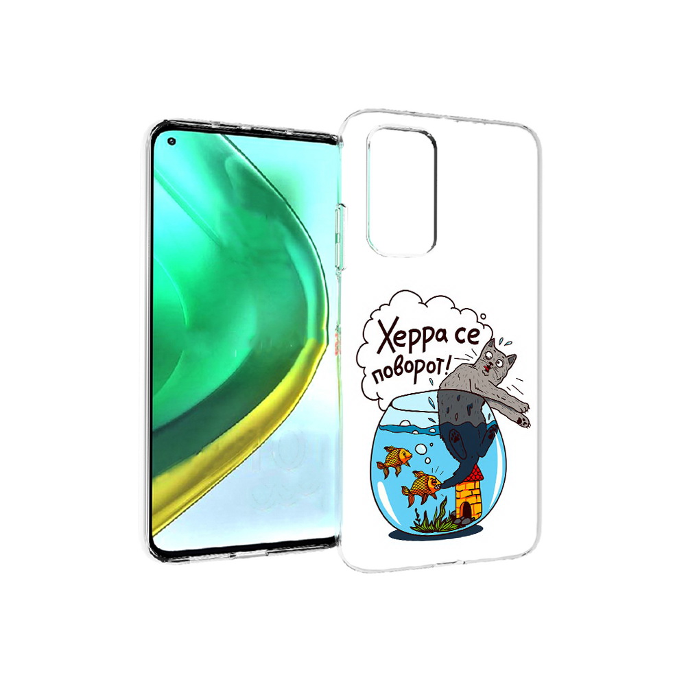 

Чехол MyPads Tocco для Xiaomi Mi 10T Pro Рыбы с котом (PT154683.267.149), Прозрачный, Tocco