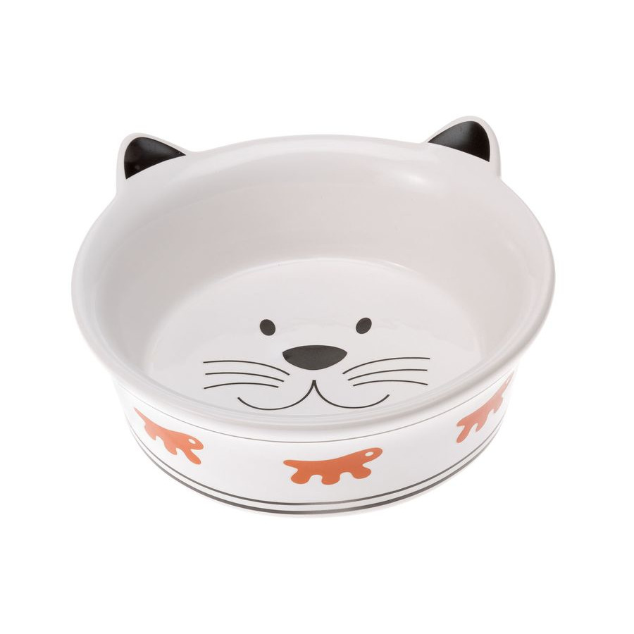 фото Одинарная миска для кошек ferplast venere, керамика, белый, 0.15 л