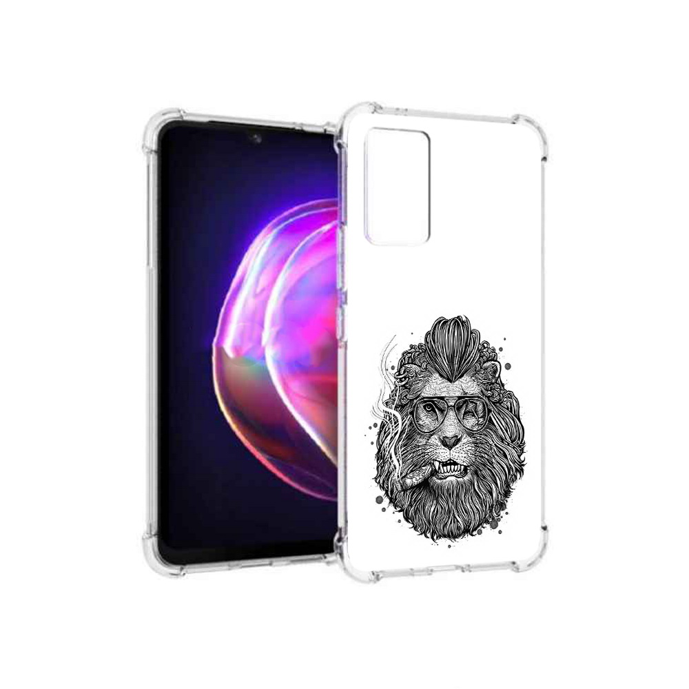 

Чехол MyPads Tocco для Vivo V21 курящий лев (PT161781.395.432), Прозрачный, Tocco