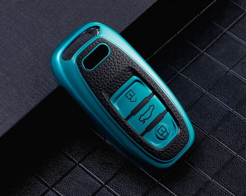 

Чехол MejiCar для автомобильного ключа Audi 2008+ TPU, Зеленый, зеленый