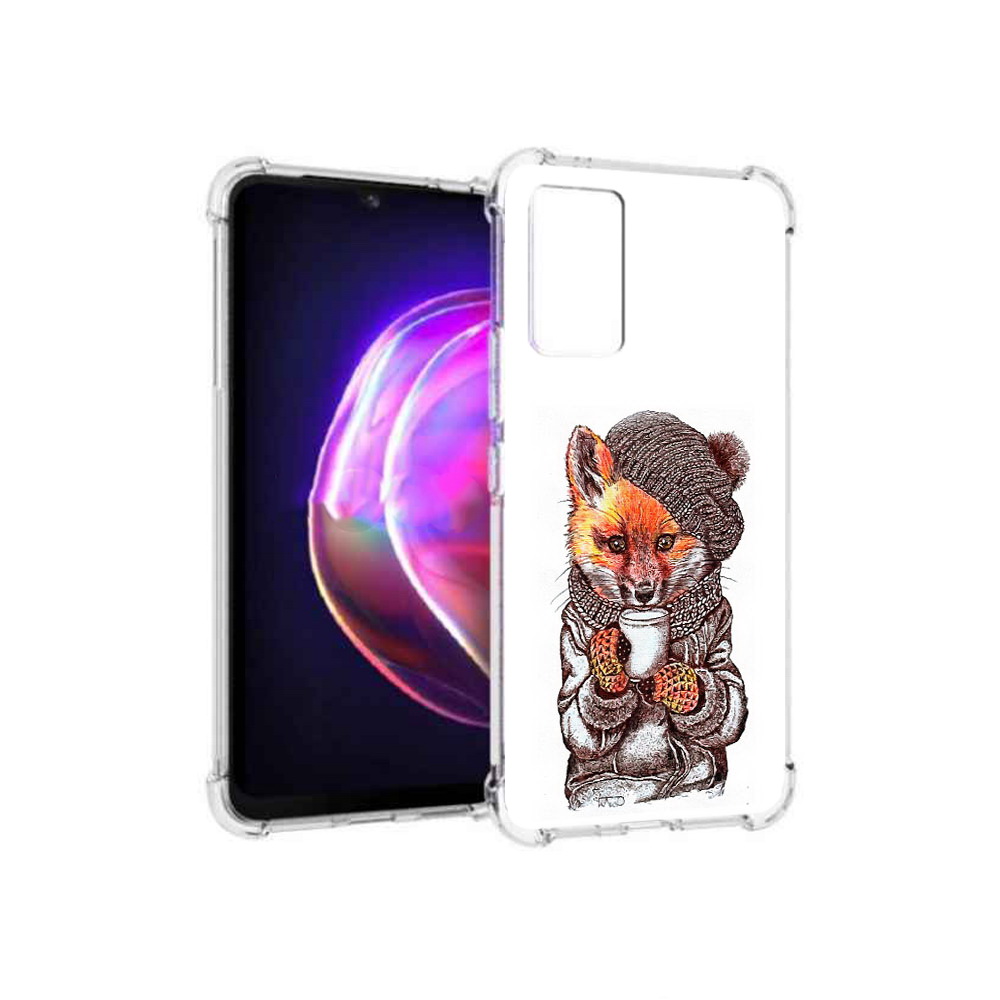 

Чехол MyPads Tocco для Vivo V21 лиса в шапке (PT161781.395.437), Tocco