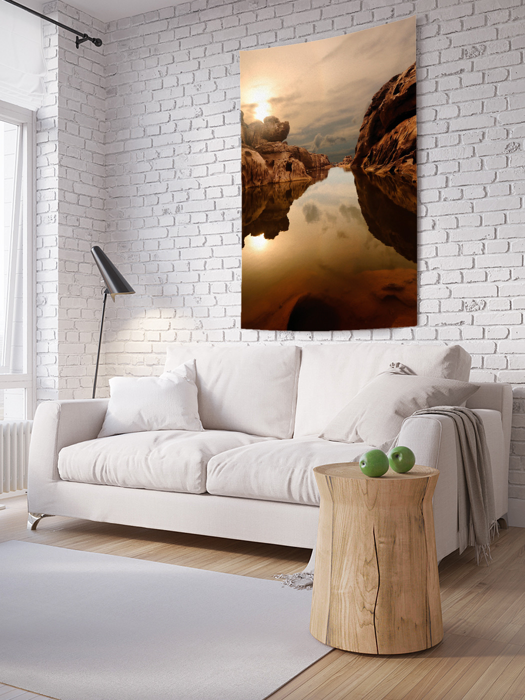 

Вертикальное фотопанно на стену JoyArty Река в карьере 150x200 см, Река в карьере
