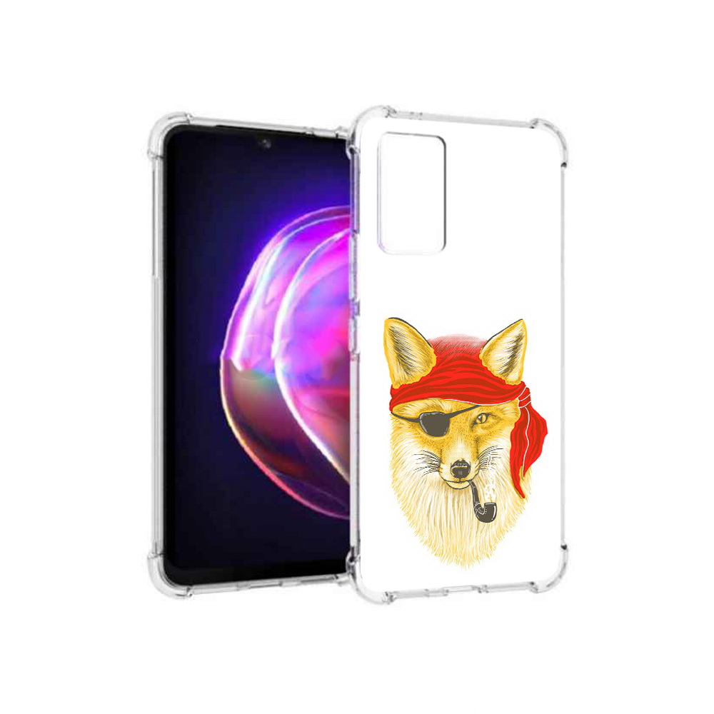 

Чехол MyPads Tocco для Vivo V21 лиса-пират (PT161781.395.440), Прозрачный, Tocco