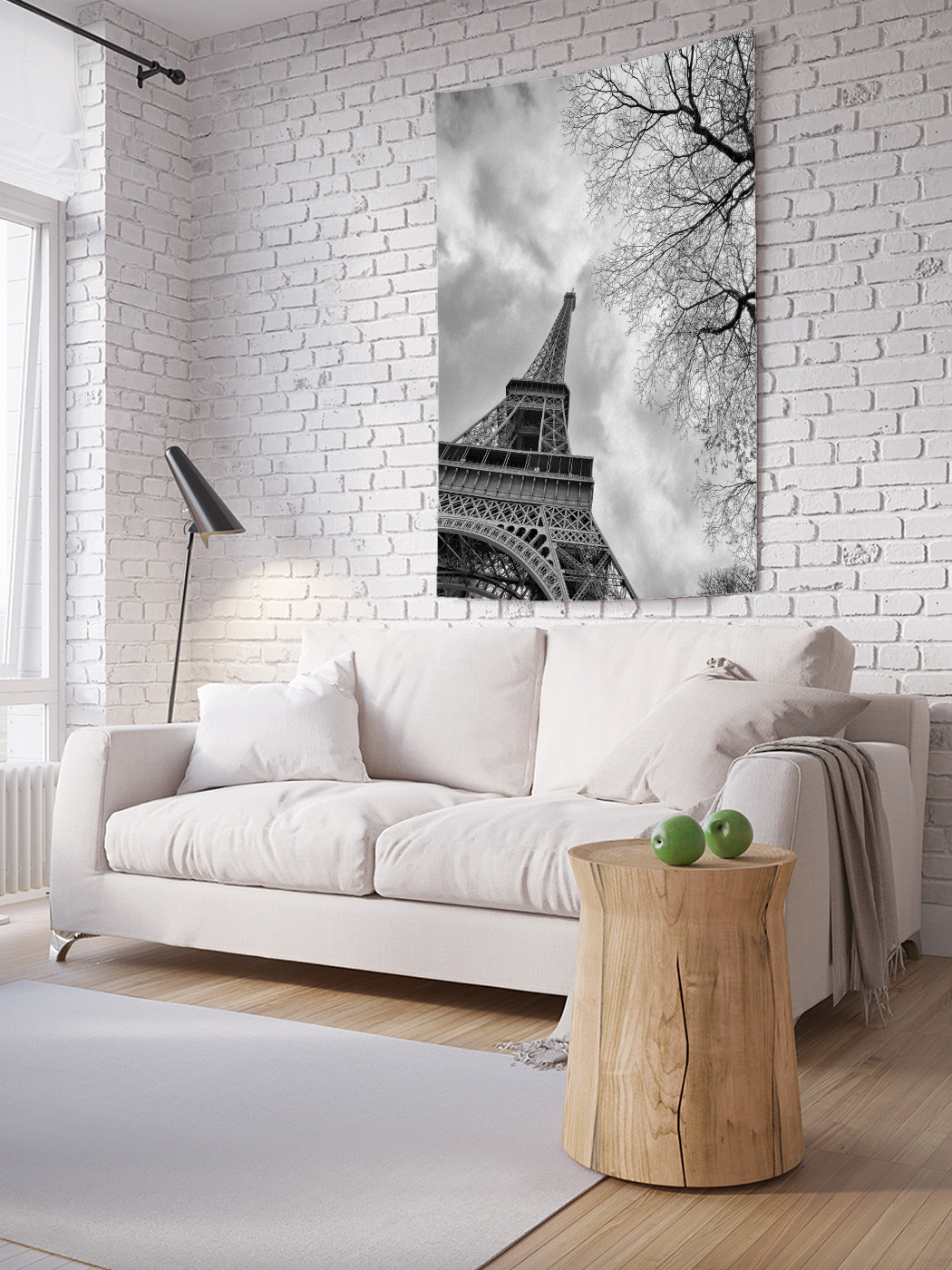 

Вертикальное фотопанно на стену JoyArty Эйфелева башня касается неба 150x200 см, Эйфелева башня касается неба
