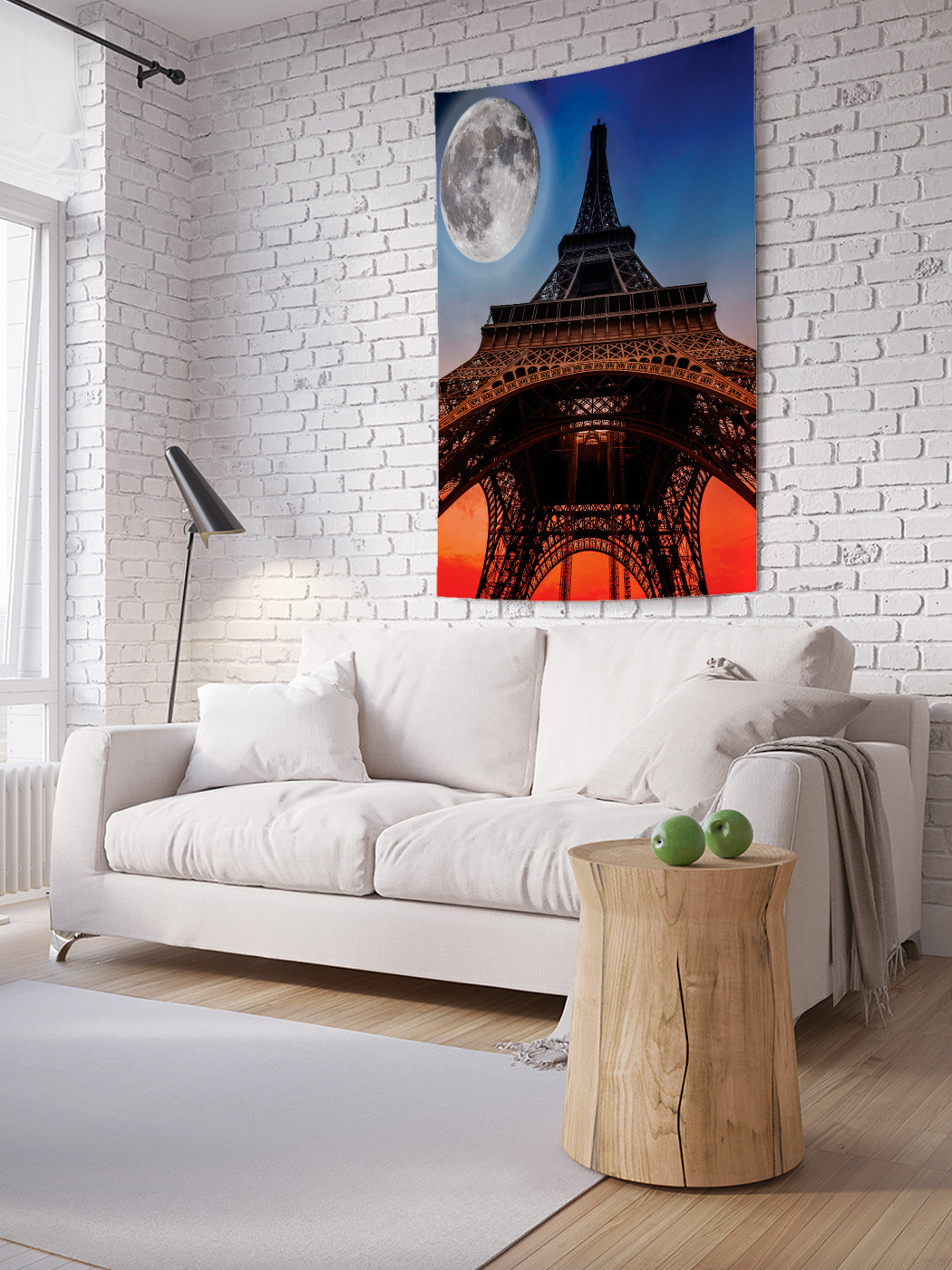 

Вертикальное фотопанно на стену JoyArty Эйфелева башня в свете луны 150x200 см, Эйфелева башня в свете луны