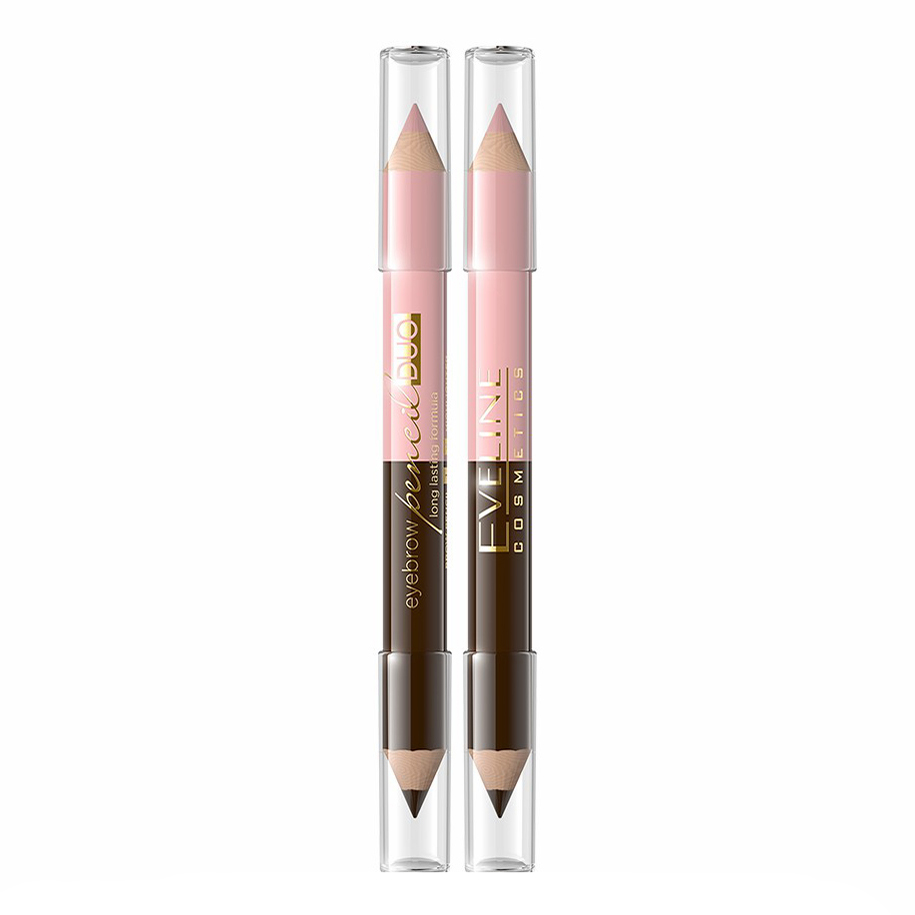 Карандаш для бровей Eveline Cosmetics Eyebrow Pencil Duo тон в ассортименте 3 г 1174₽