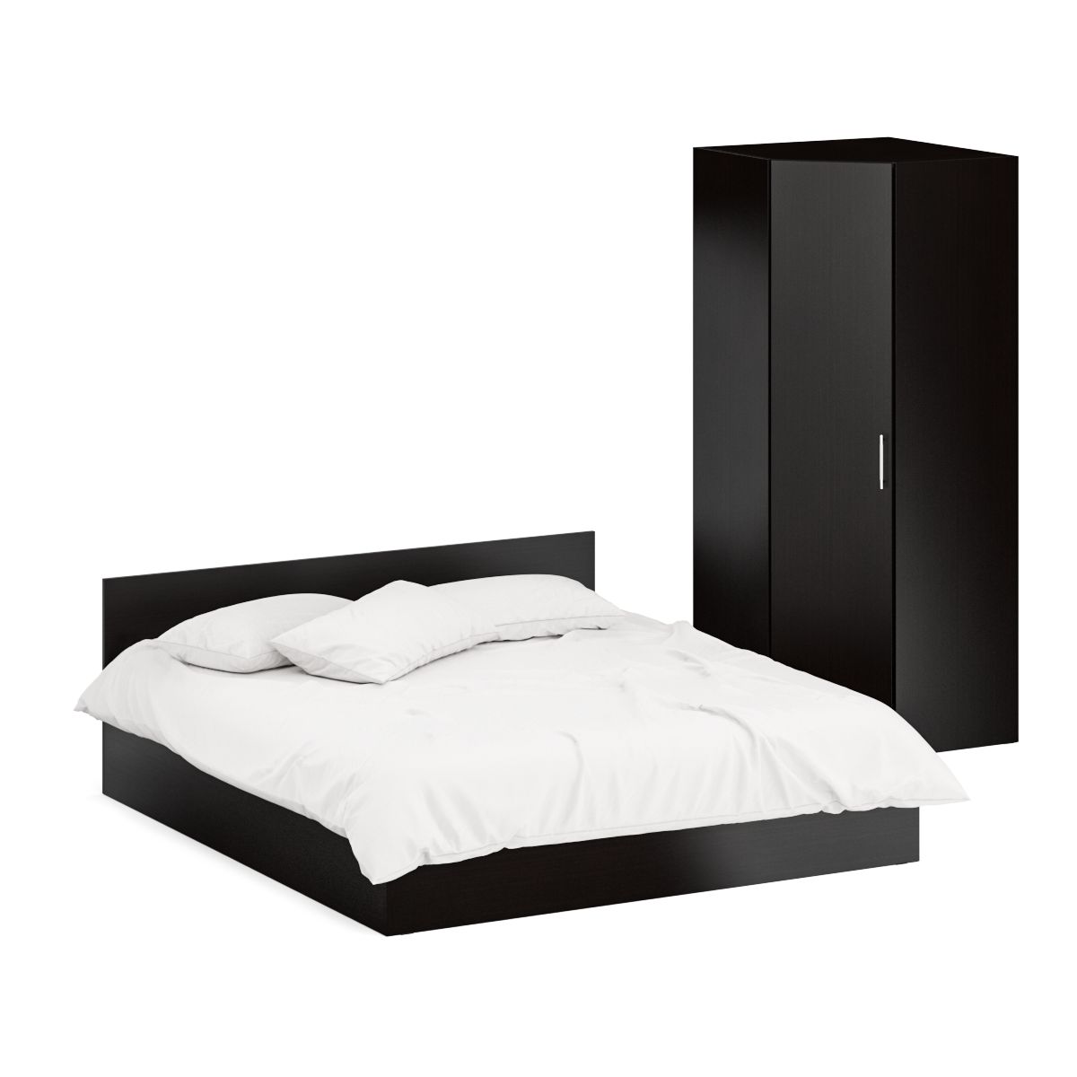 фото Кровать двуспальная с угловым шкафом свк стандарт 1800+шу венге