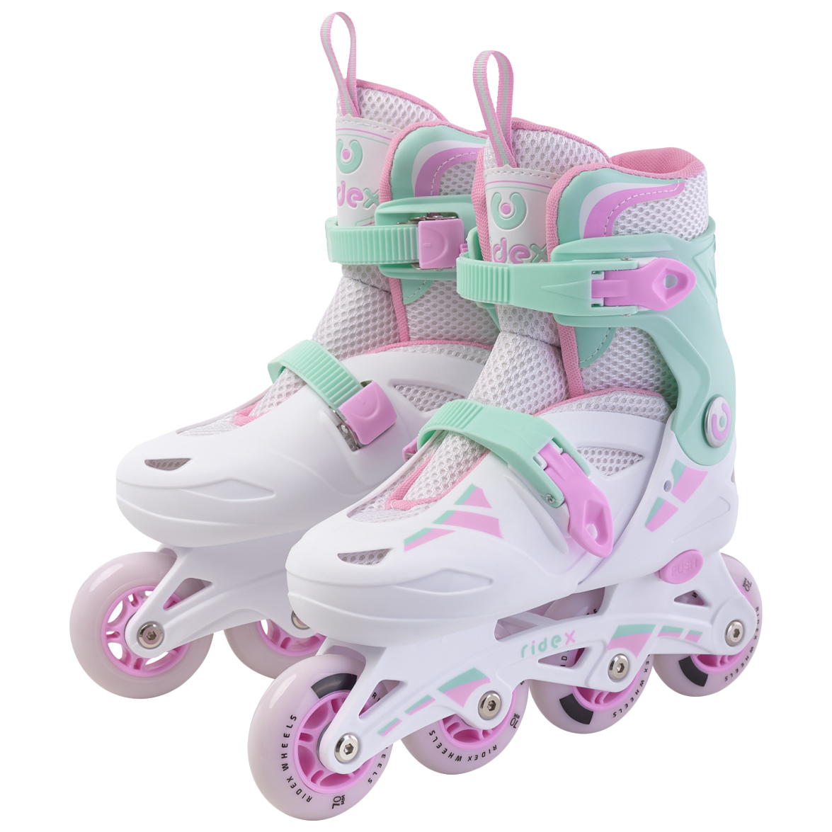 

Ролики раздвижные Ridex Hop Mint, пластиковая рама (M (35-38))