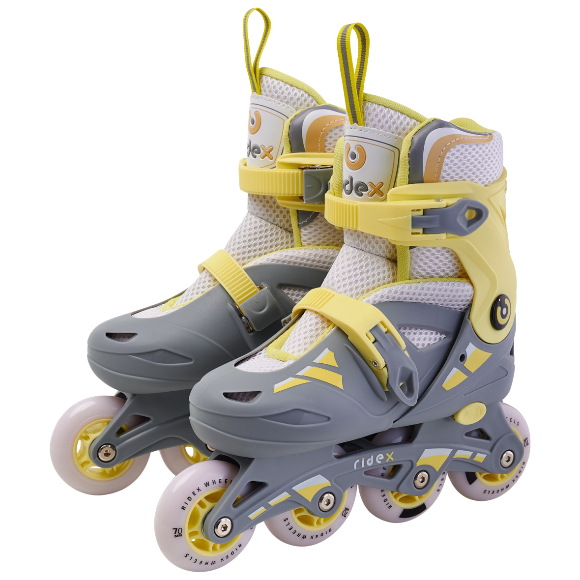 

Ролики раздвижные Ridex Hop Yellow, пластиковая рама (M (35-38))