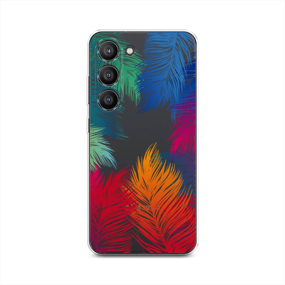 

Чехол Awog на Samsung Galaxy S23 5G "Рамка из перьев", Красный, 2107350-4
