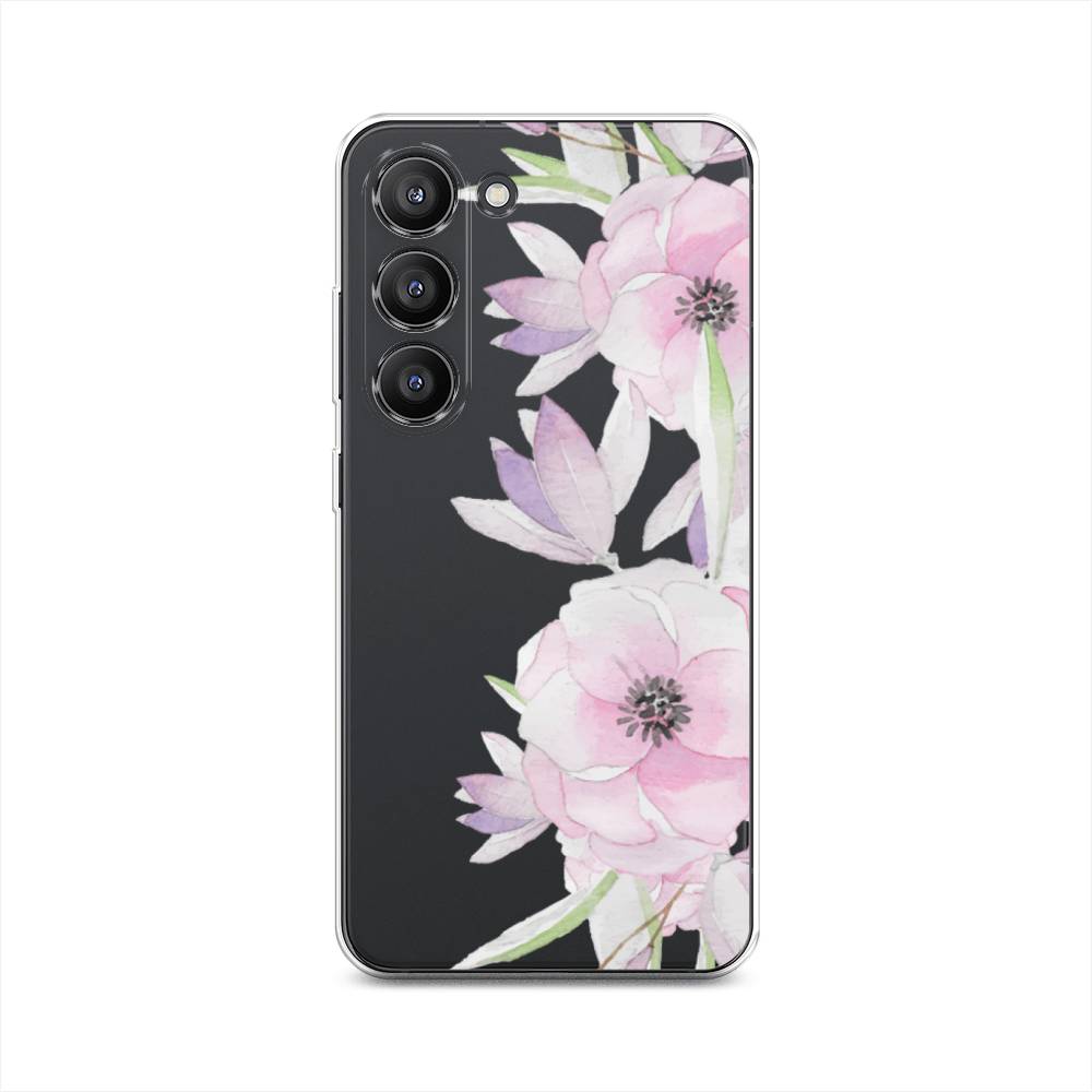 

Чехол Awog на Samsung Galaxy S23 5G "Нежные анемоны", Розовый;черный;фиолетовый, 2107350-8