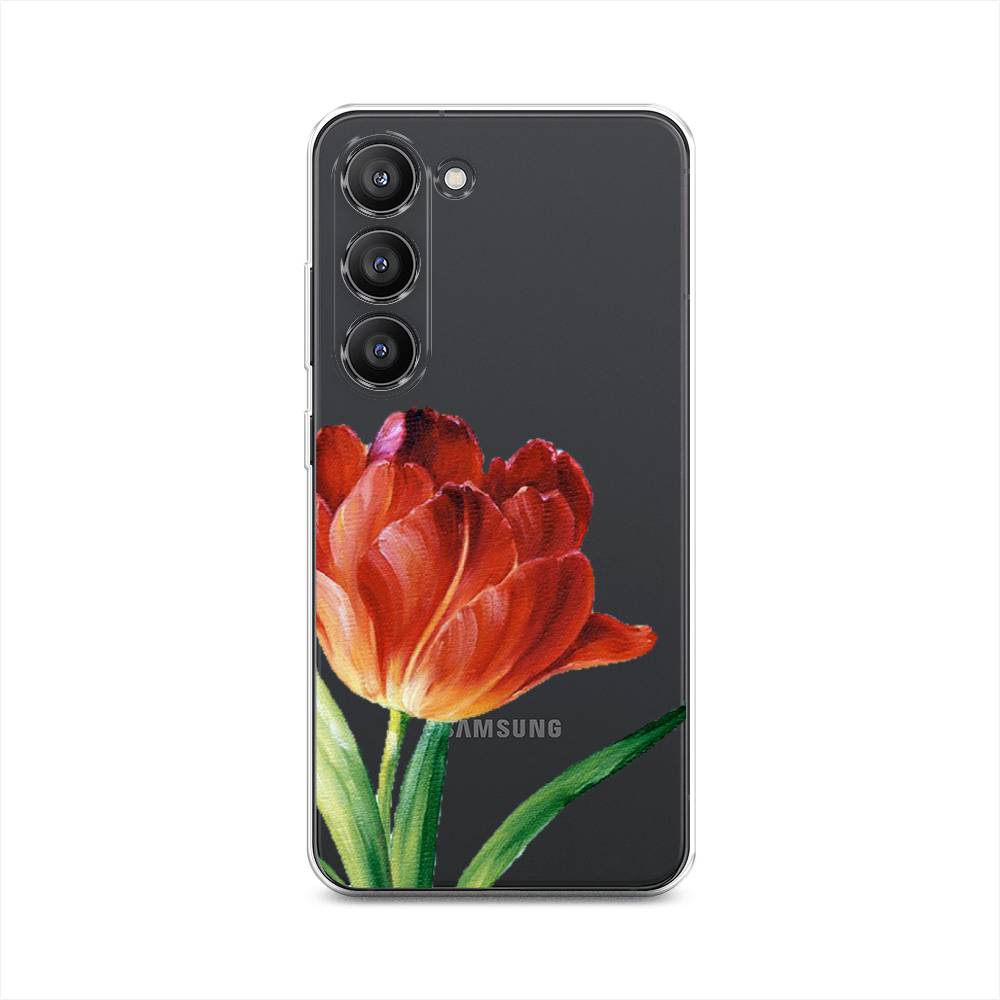 

Чехол Awog на Samsung Galaxy S23 5G "Красный тюльпан", Оранжевый;зеленый, 2107350-8