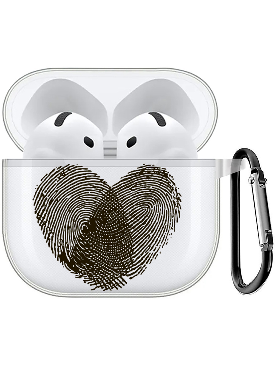 

Чехол на Apple AirPods 4 с принтом "Lovely Fingerprints" прозрачный, Прозрачный;серый, 785983651