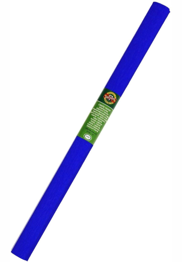 Упаковочная бумага KOH-I-NOOR креповая гофрированная синяя 2м