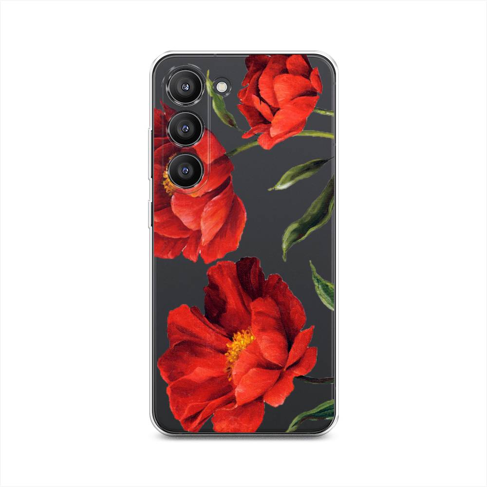 

Чехол Awog на Samsung Galaxy S23 5G "Красные маки", Красный, 2107350-8