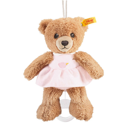 Мягкая игрушка Steiff Sleep Well Bear Music Box pink Штайф Мишка Крепкий сон с музыкально мягкая игрушка steiff hoppel rabbit music box blue голубой