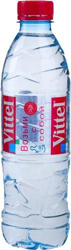 Вода питьевая минеральная Vittel негазированная столовая 0,5 л