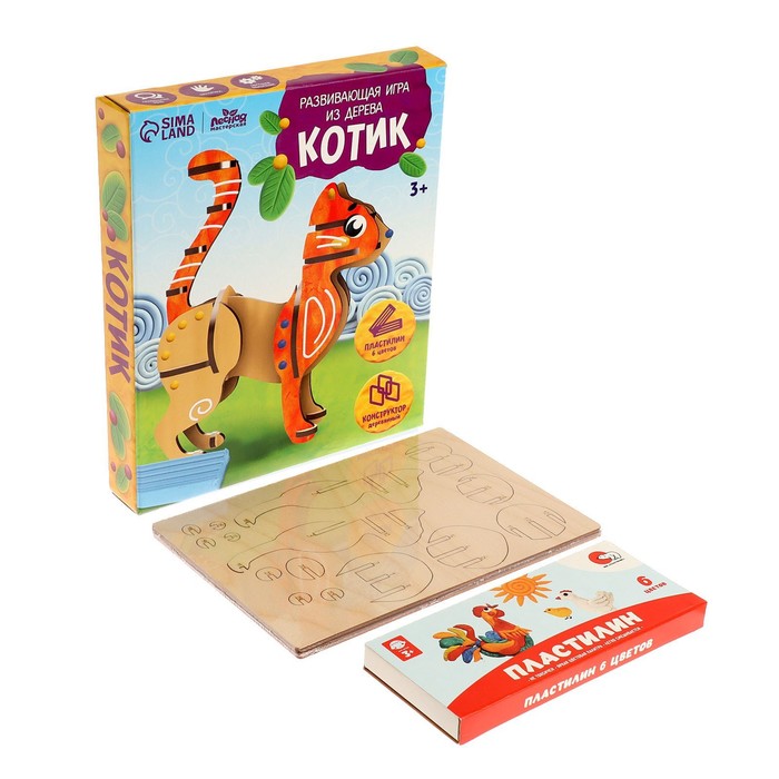 

Развивающая игра из дерева "Кошечка"