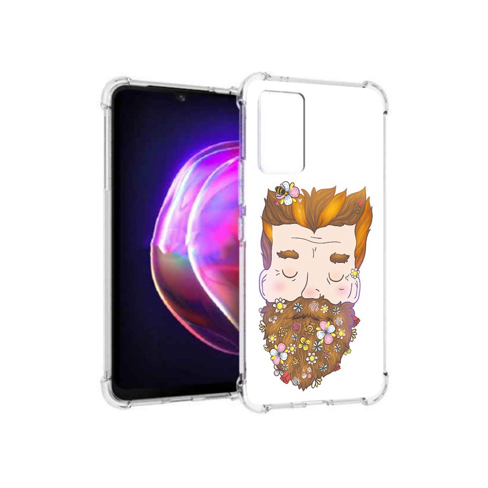 

Чехол MyPads Tocco для Vivo V21 мужчина с цветами в бороде (PT161781.395.489), Прозрачный, Tocco