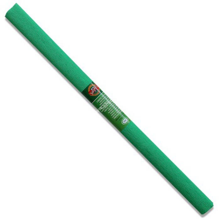 Упаковочная бумага KOH-I-NOOR креповая гофрированная зеленая 2м