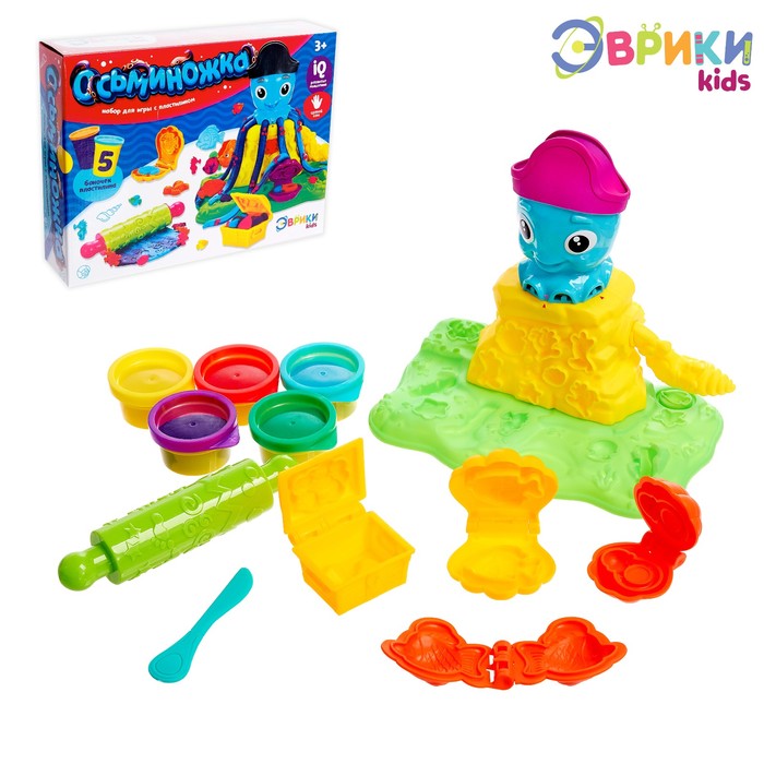 

Набор для игры с пластилином «Осьминожка», Эврики. Наборы для игры с пластилином