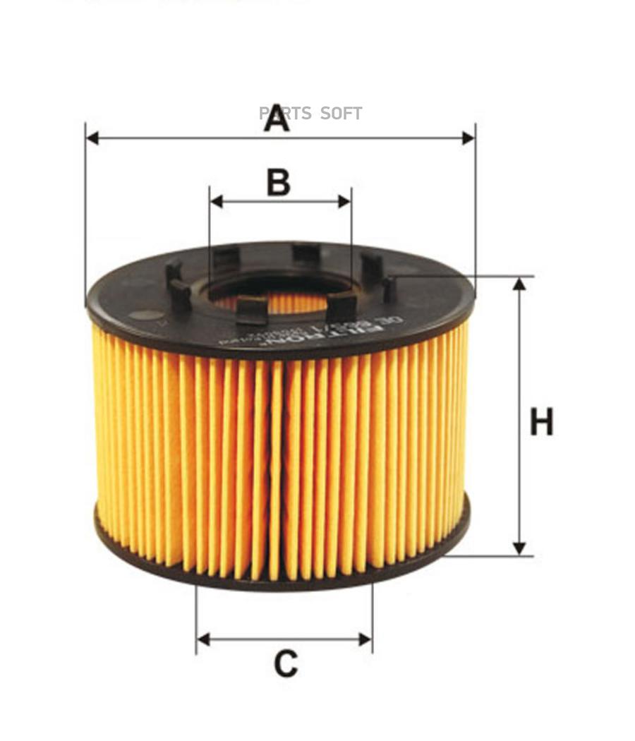

Фильтр масляный filtron oe665/1