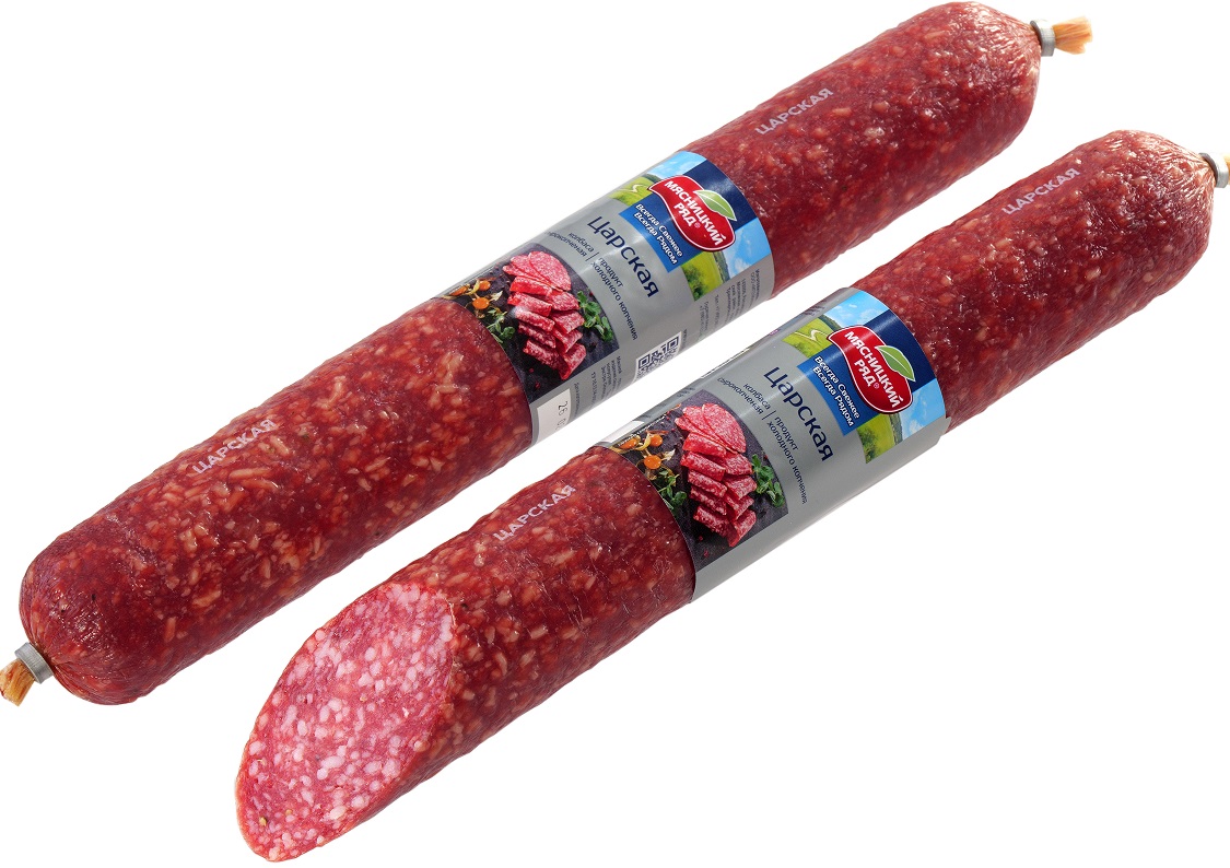 

Колбаса сырокопченая Мясницкий Ряд Царская +-550 г