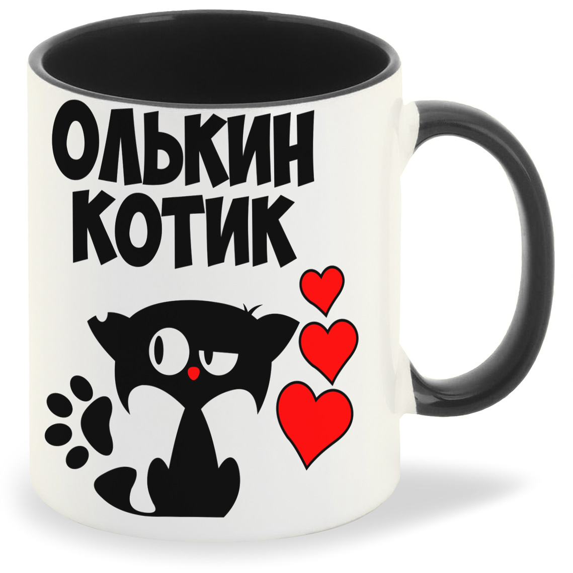 

Кружка CoolPodarok Олькин котик, Олькин котик