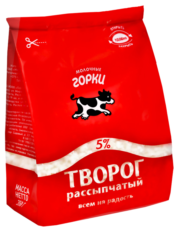 

Творог рассыпчатый Молочные горки БЗМЖ 5% 650 г