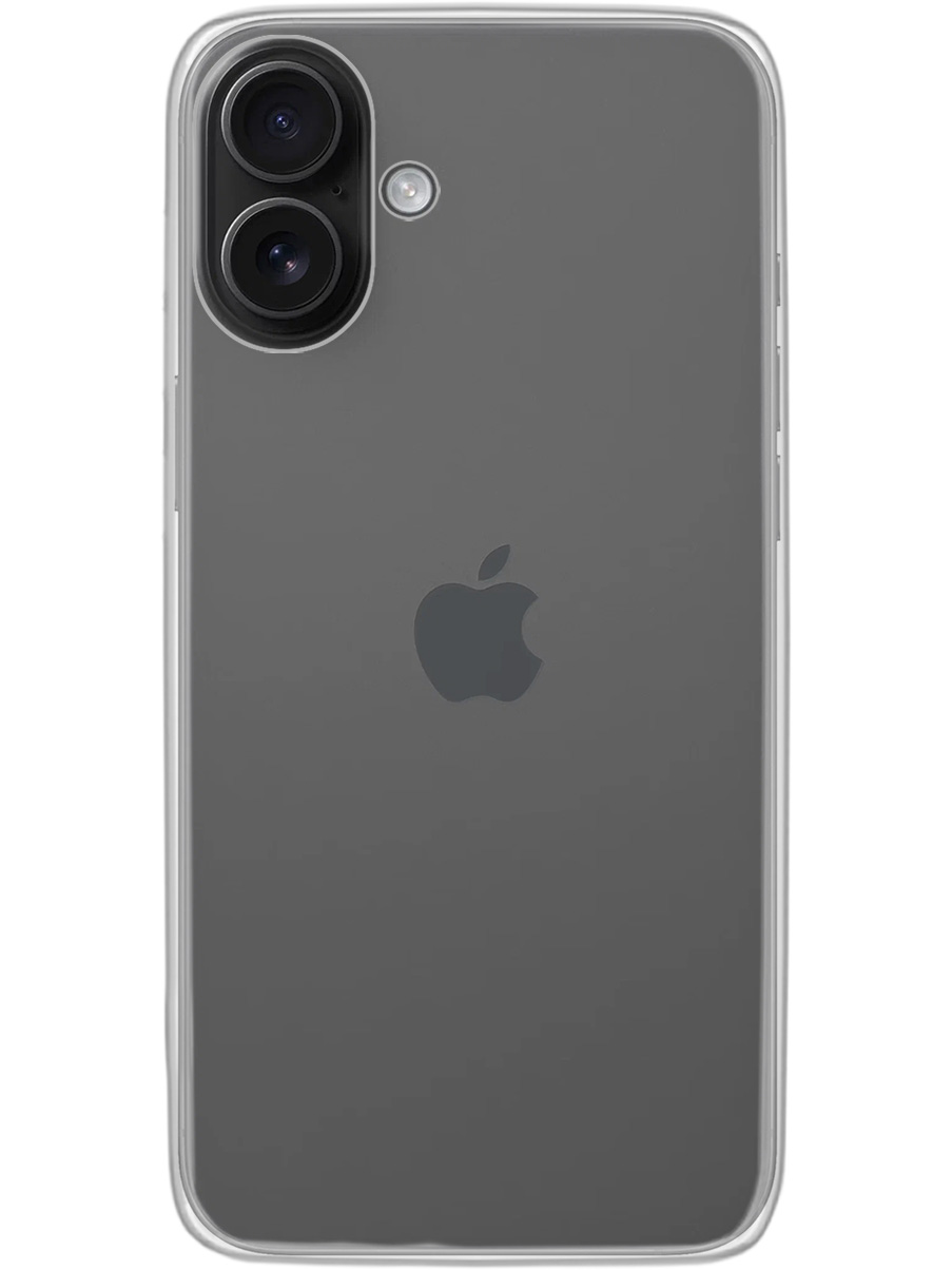 

Силиконовый чехол на Apple iPhone 16 Plus прозрачный, 785197131