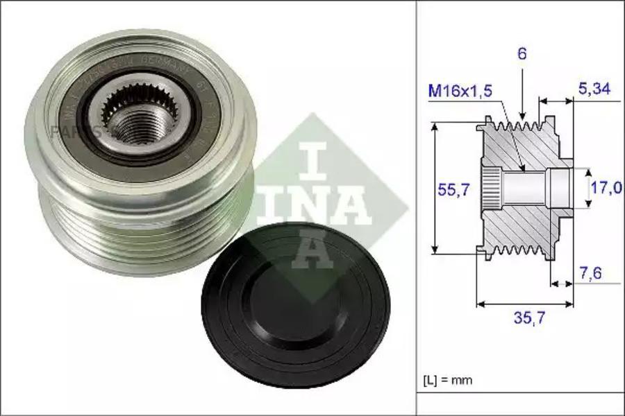

Муфта свободного хода mb vito om601/om604 -03