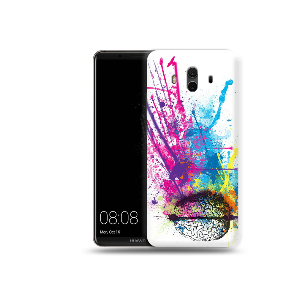 

Чехол MyPads Tocco для Huawei Mate 10 яркий красочный мозг (PT88364.53.710), Прозрачный, Tocco