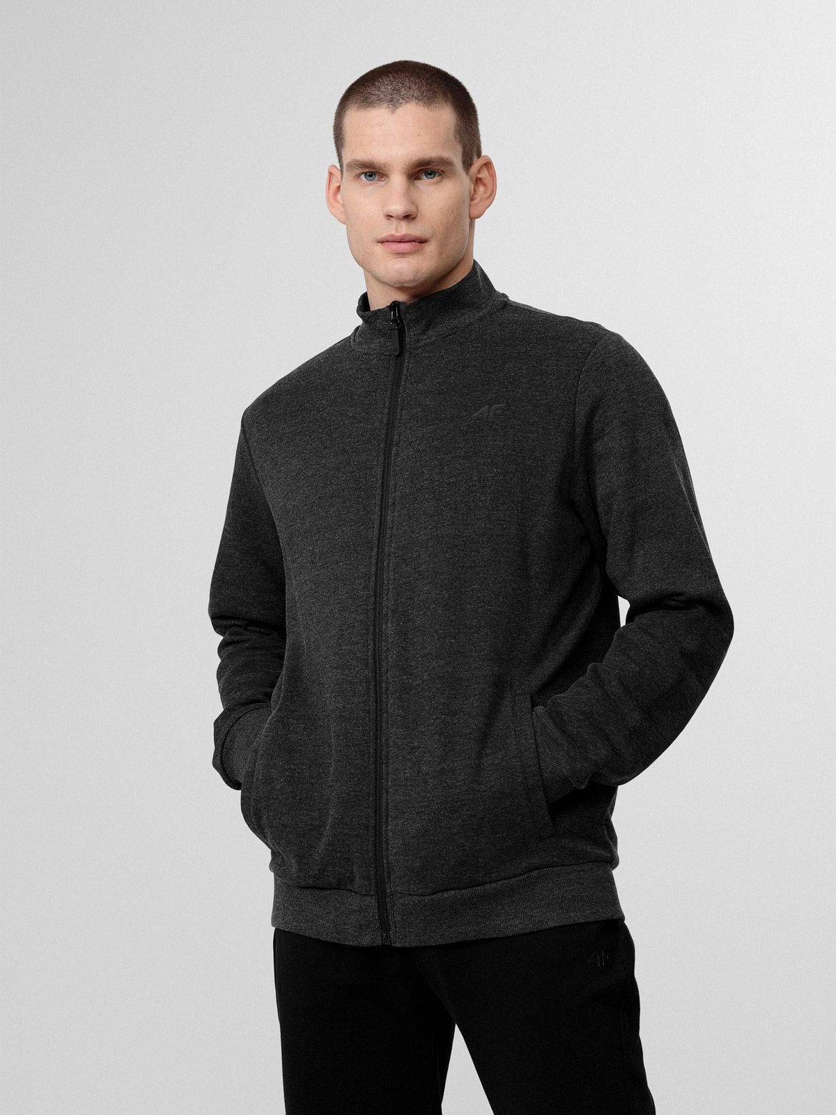 

Толстовка мужская 4F NOSH4-BLM351 серая XL, NOSH4-BLM351
