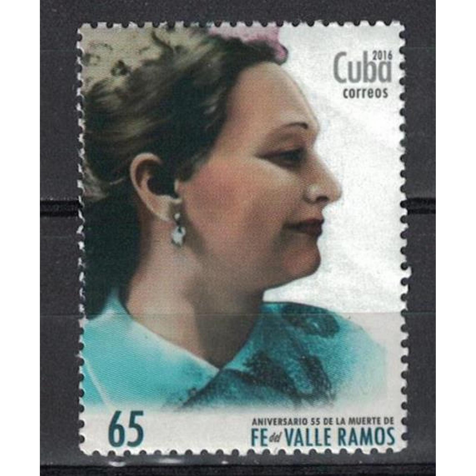 

Почтовые марки Куба 55-я годовщина смерти Фе дель Валье Рамоса Знаменитые женщины