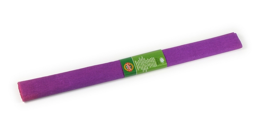 Упаковочная бумага KOH-I-NOOR креповая гофрированная фиолетовая 2м
