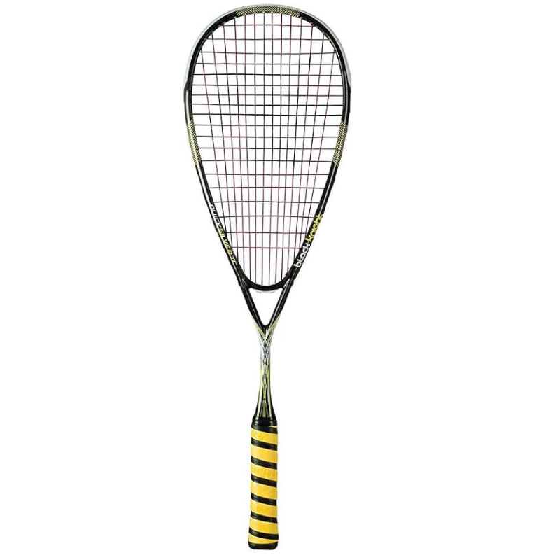 Ракетка для сквоша BlackKnight Quicksilver TC SN ZX Micro, Black/Yellow