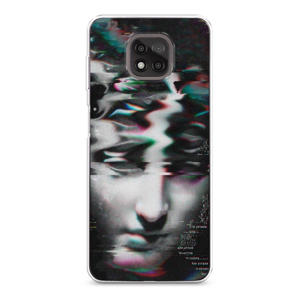 фото Силиконовый чехол "glitch art" на motorola moto g power 2021 awog